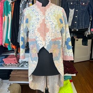 Magnolia Pearl Multicolor Patchwork Top